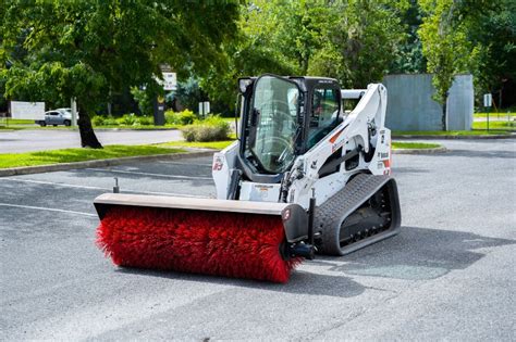 case skid steer broom|skid steer angle broom attachment.